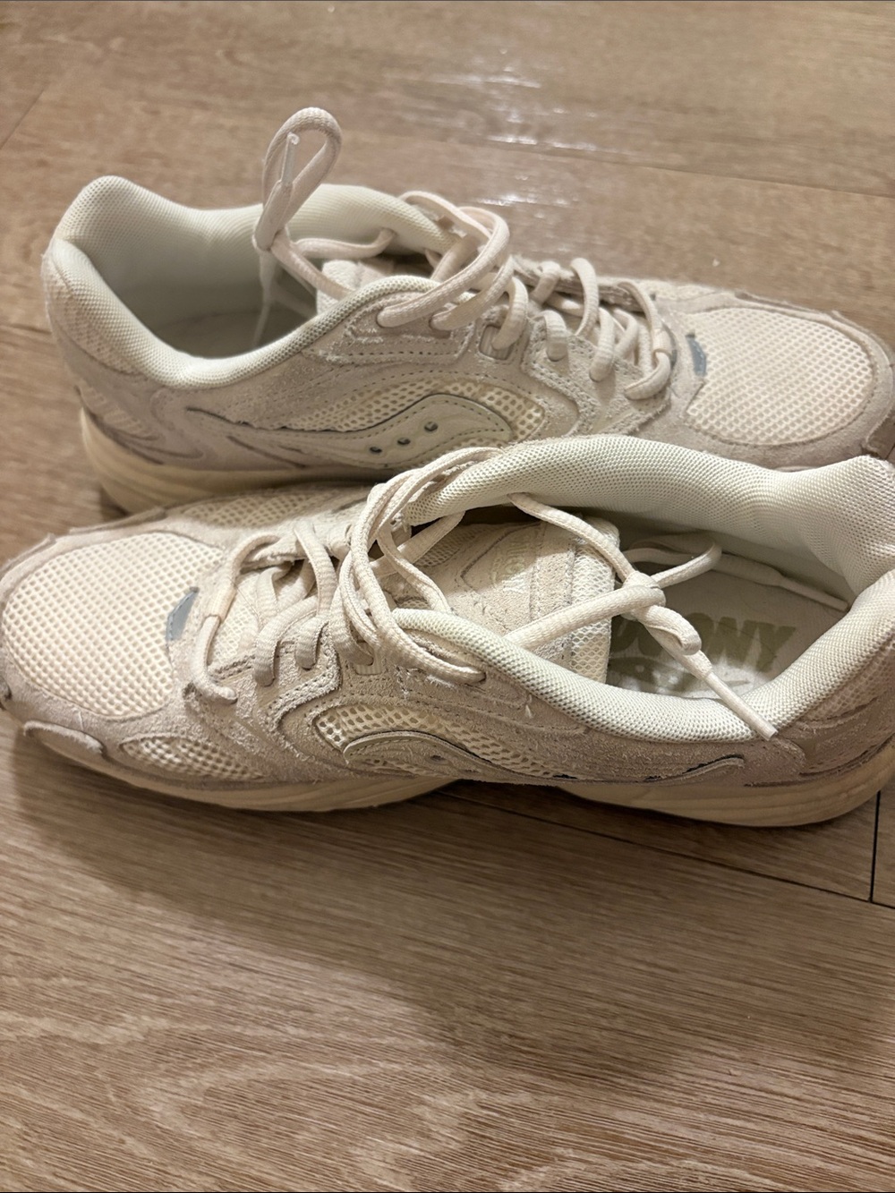 Saucony Women's Running Sneakers in Light Cream